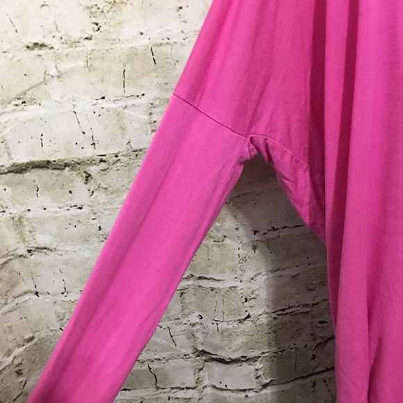 🌻 Piko Pink Bamboo Oversized Boat Neck Top H40 - Picture 4 of 6